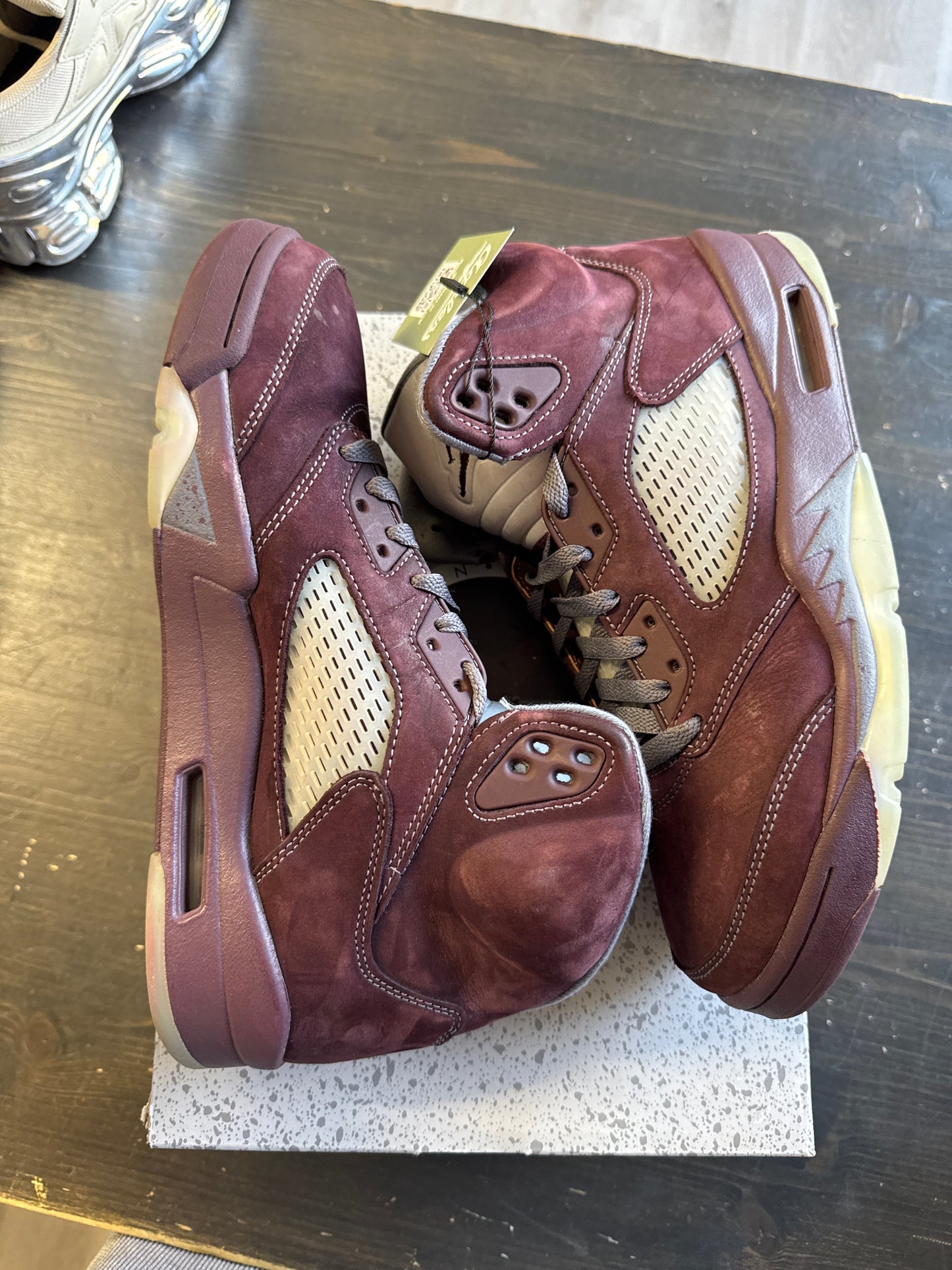 Pre-owned Jordan Retro 5 Burgundy