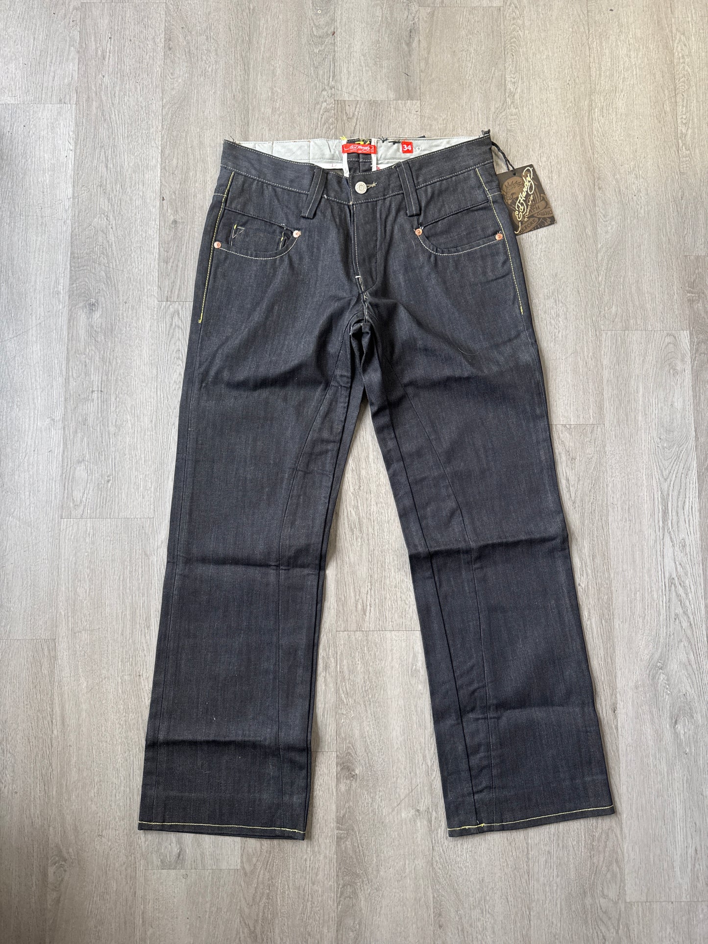 Vintage Ed Hardy Red Logo Pants