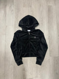 Women’s Black Juicy Couture Velour Zip Hoodie