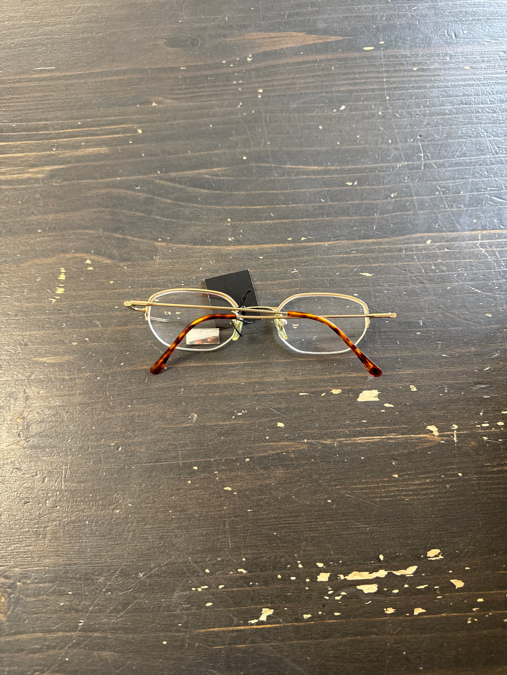 Vintage 90s Sun Ban Half Rim Metal Cheetah Glasses