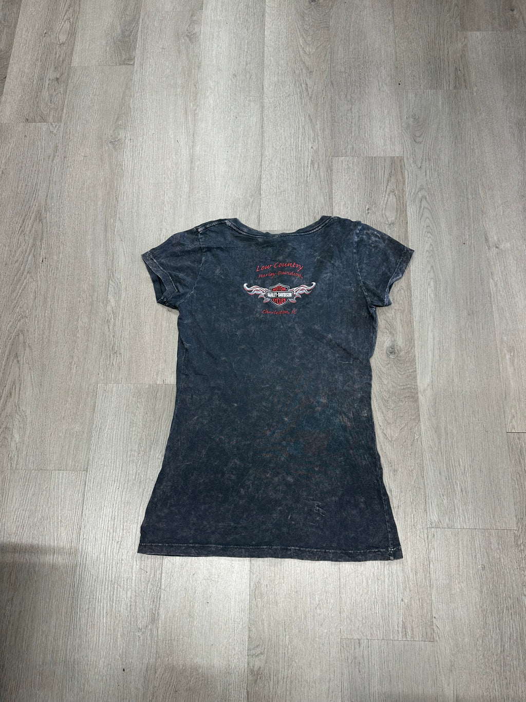 Women’s Harley Davidson Live Free Ride Hard V Neck Tee
