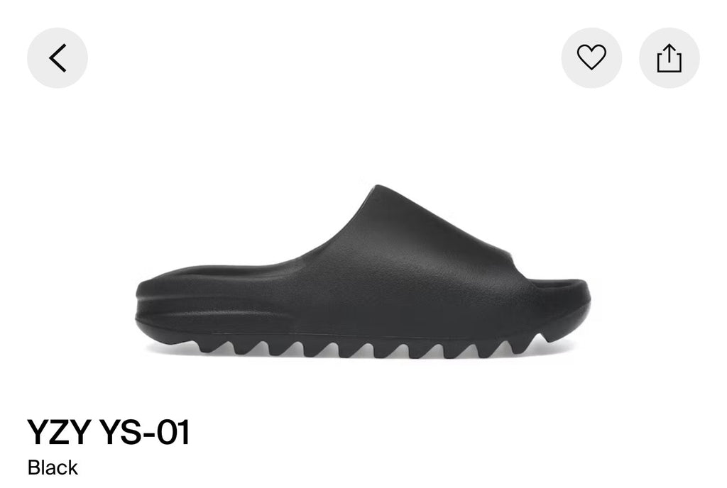 YZY YS-01 Black Slides
