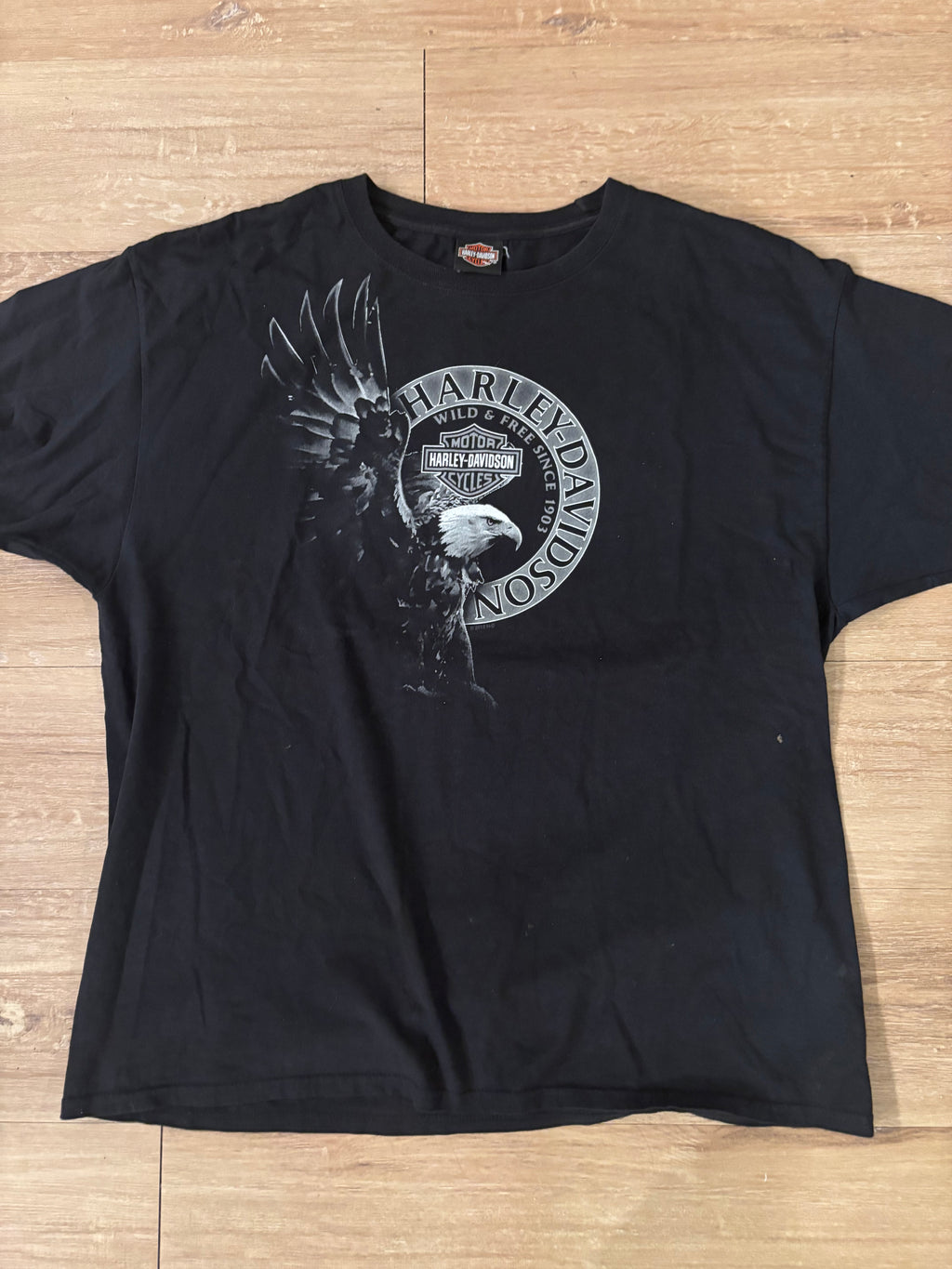 Vintage Harley Davidson Wild And Free Tee