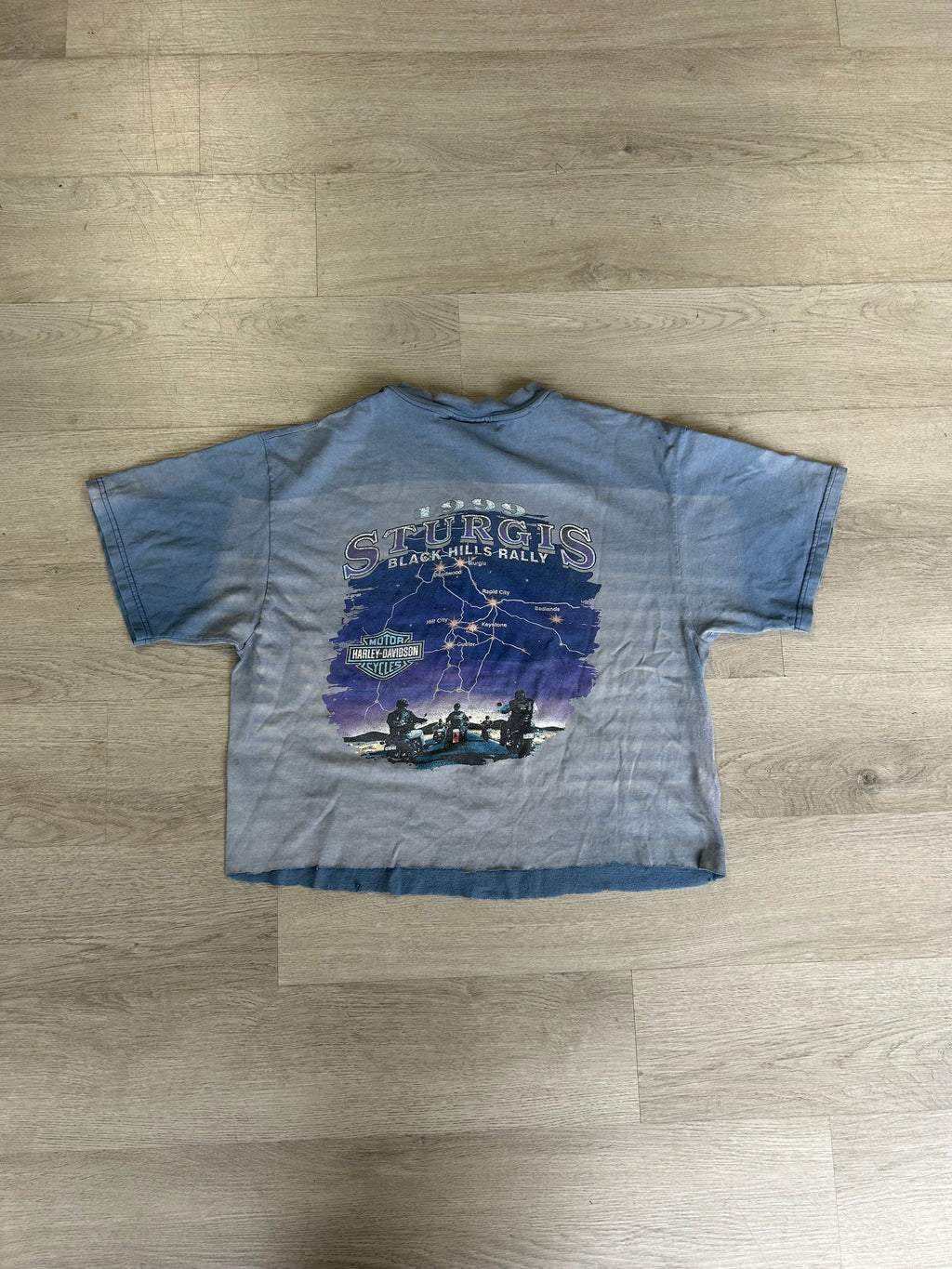 Vintage Cropped 1999 Harley Davidson Tee