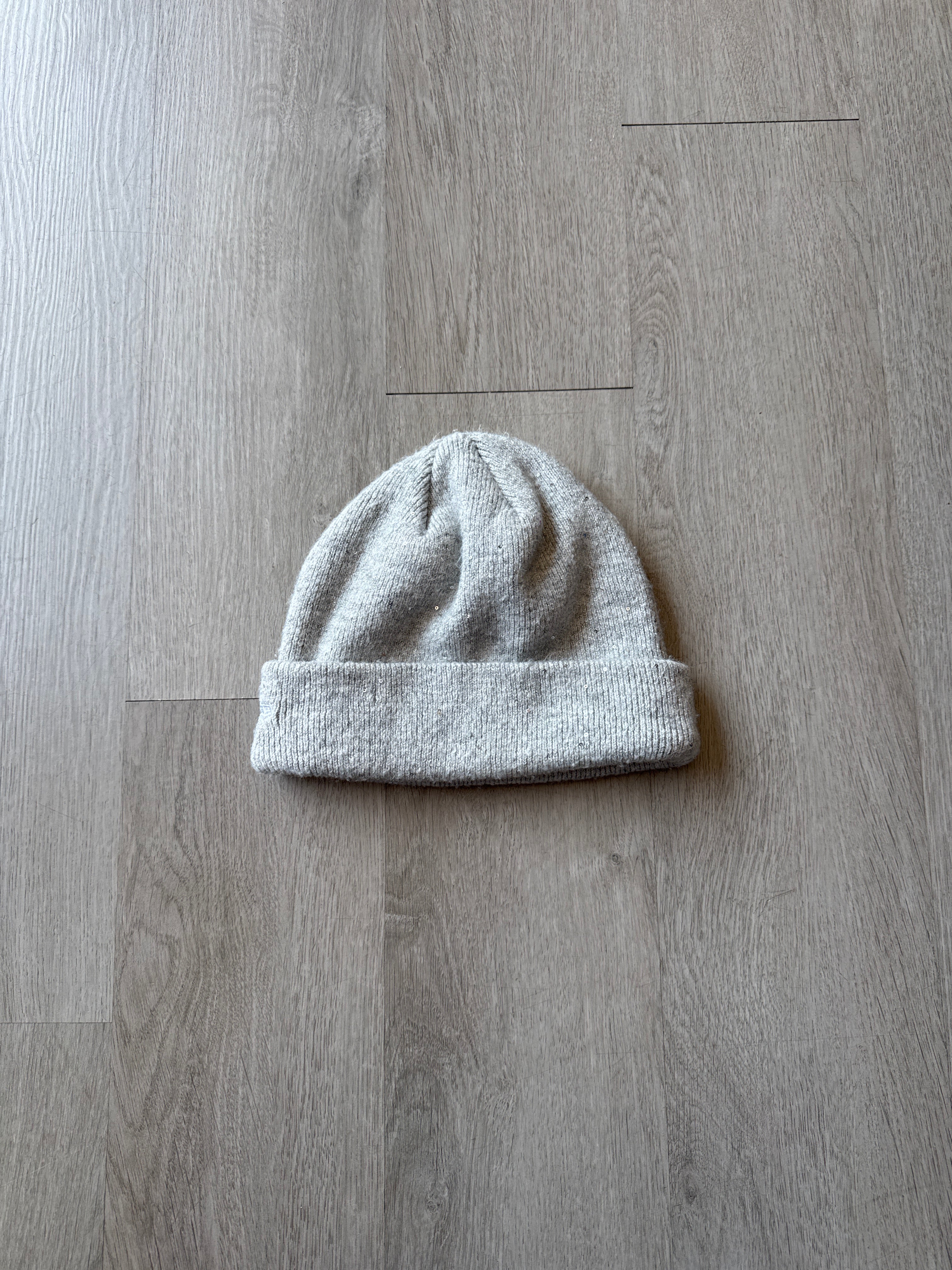 Supreme New Era Metallic Arc Grey Beanie