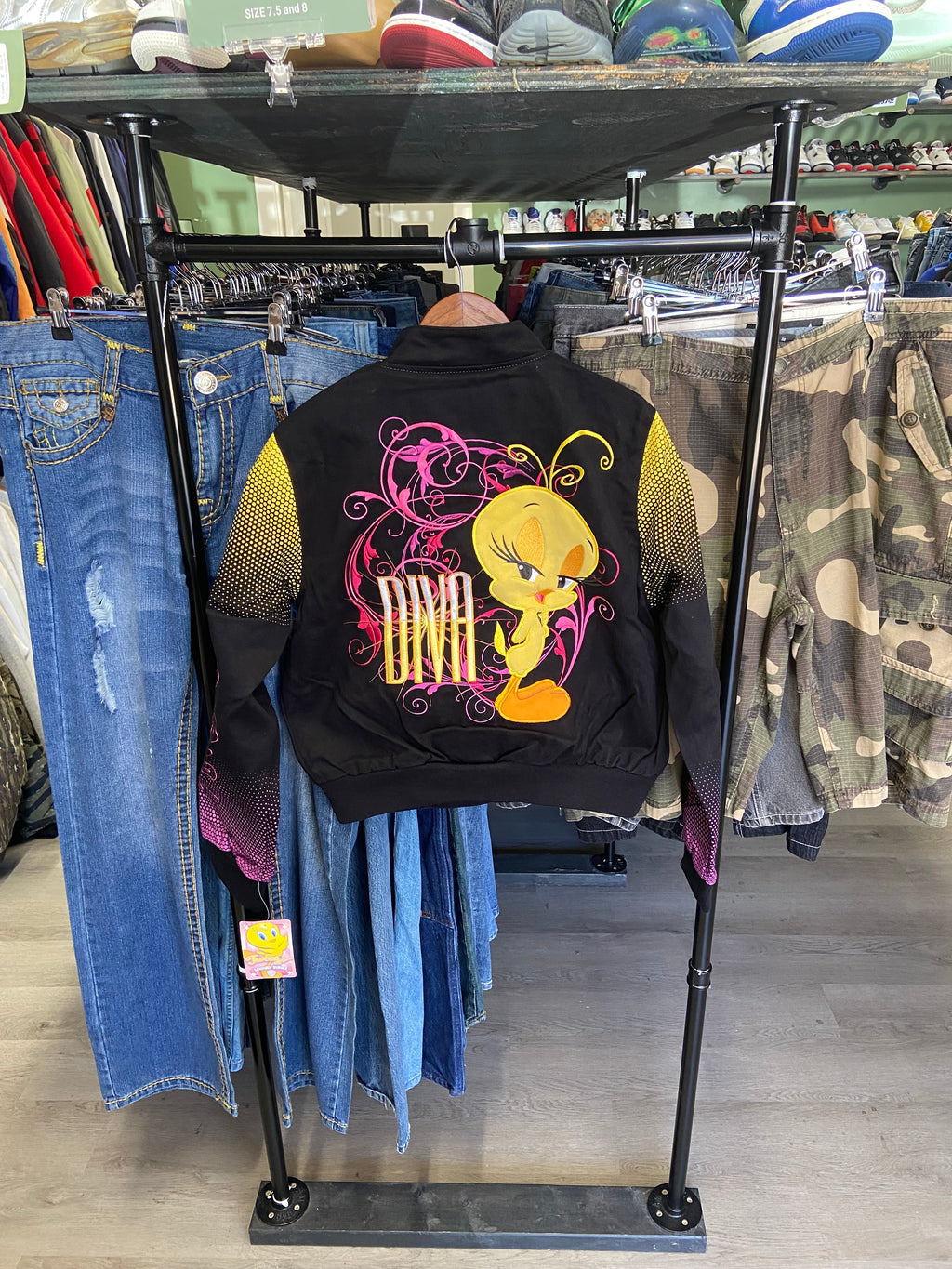 Women’s Vintage Tweety Bird Diva Racing Jacket