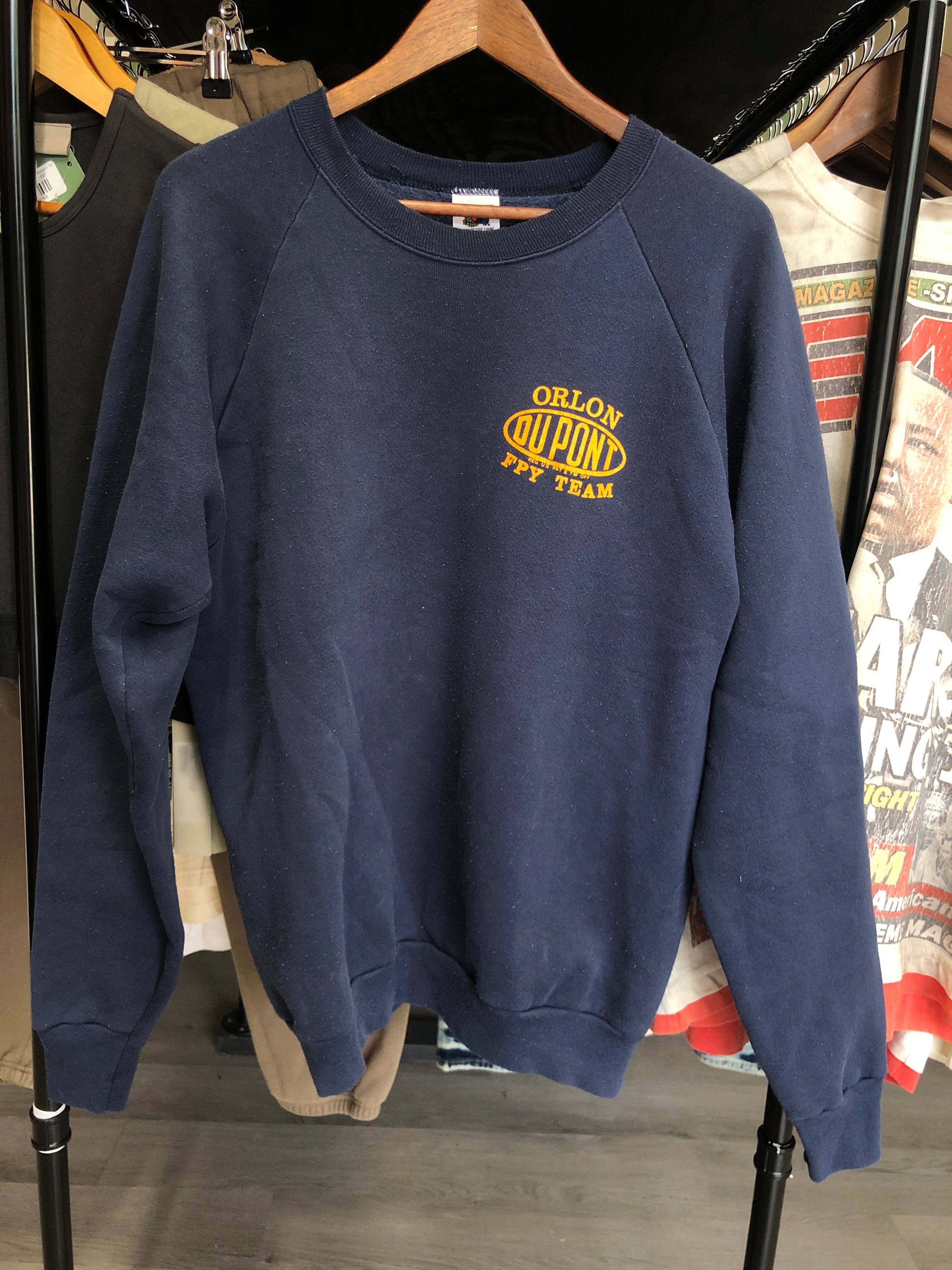 Vintage Orlon Dupoint Blue Sweatshirt