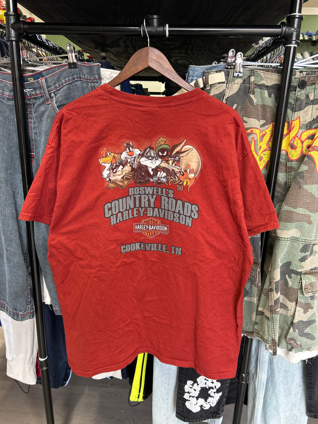 Vintage Harley Davidson Looney Toons Tennessee Tee