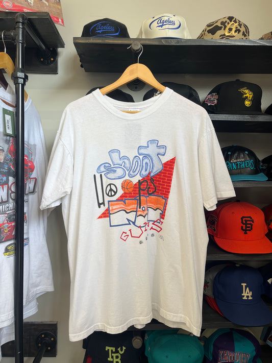Shoot Hoops Not Guns Tee
