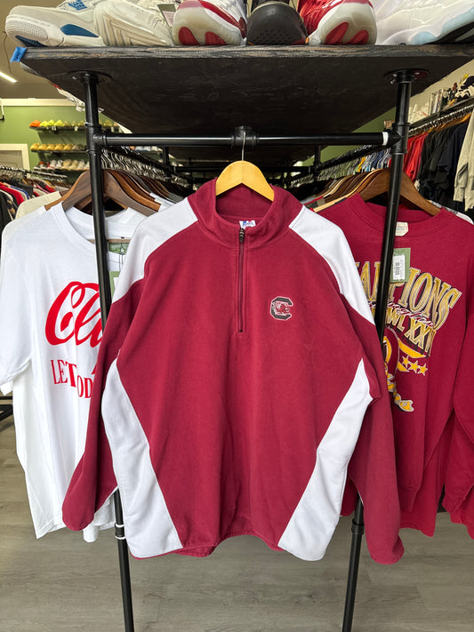 Vintage Russell Athletic University Of South Carolina Gamecocks Fleece Full Zip Up Jacket