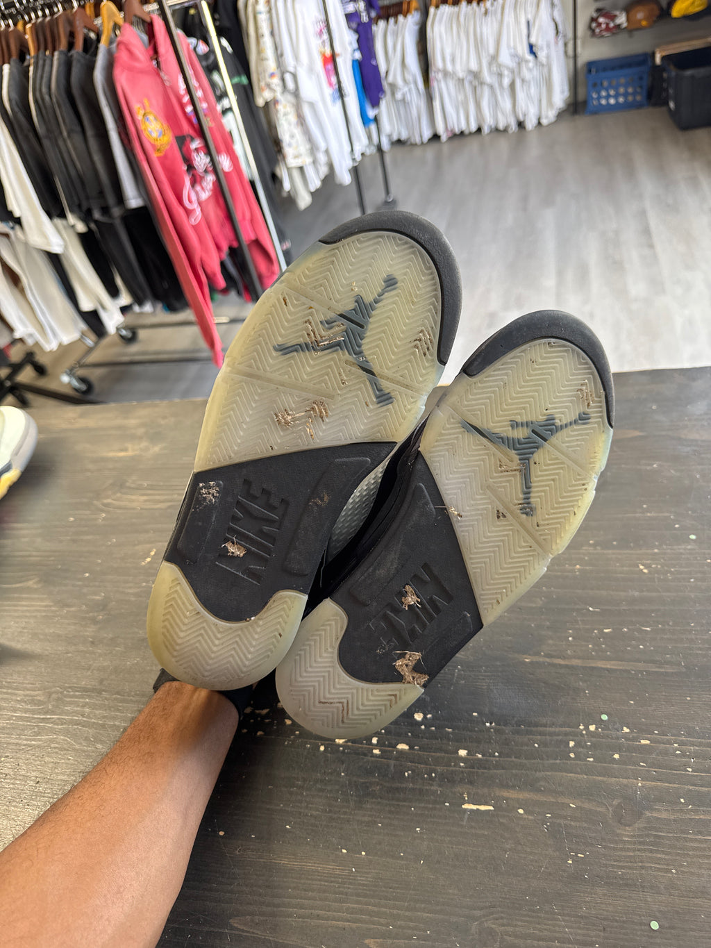 Pre-owned Jordan Retro 5 Black Metallic Reimagined