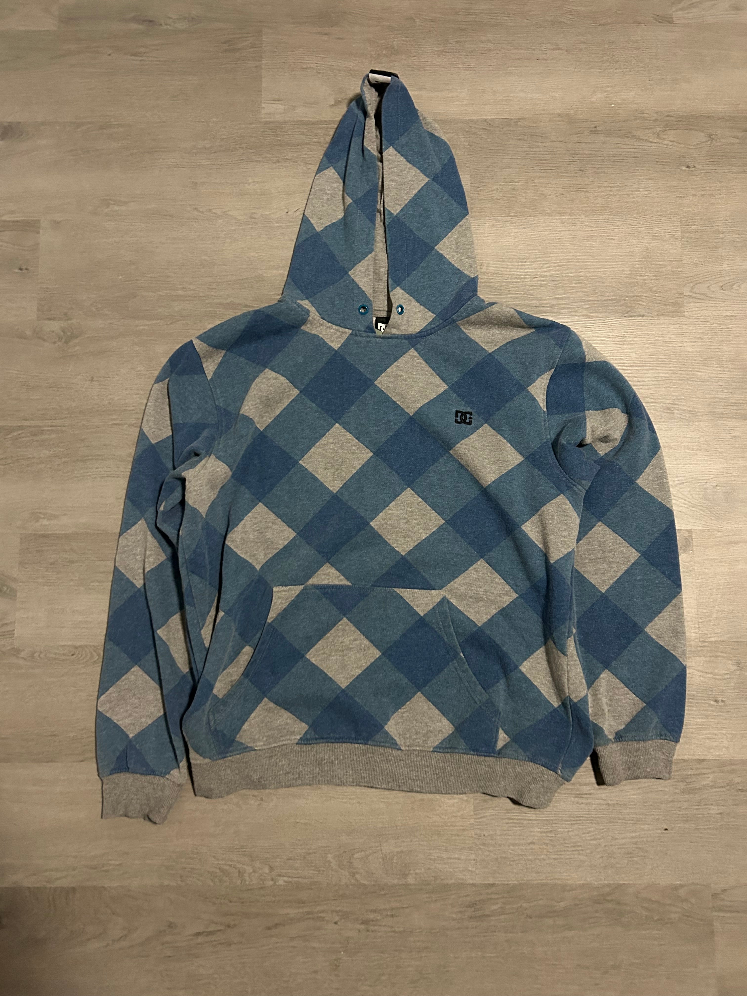 Checkered Blue DC Hoodie