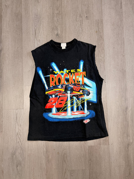 Vintage Ernie Irvan Yates Rocket NASCAR Sleeveless Tee