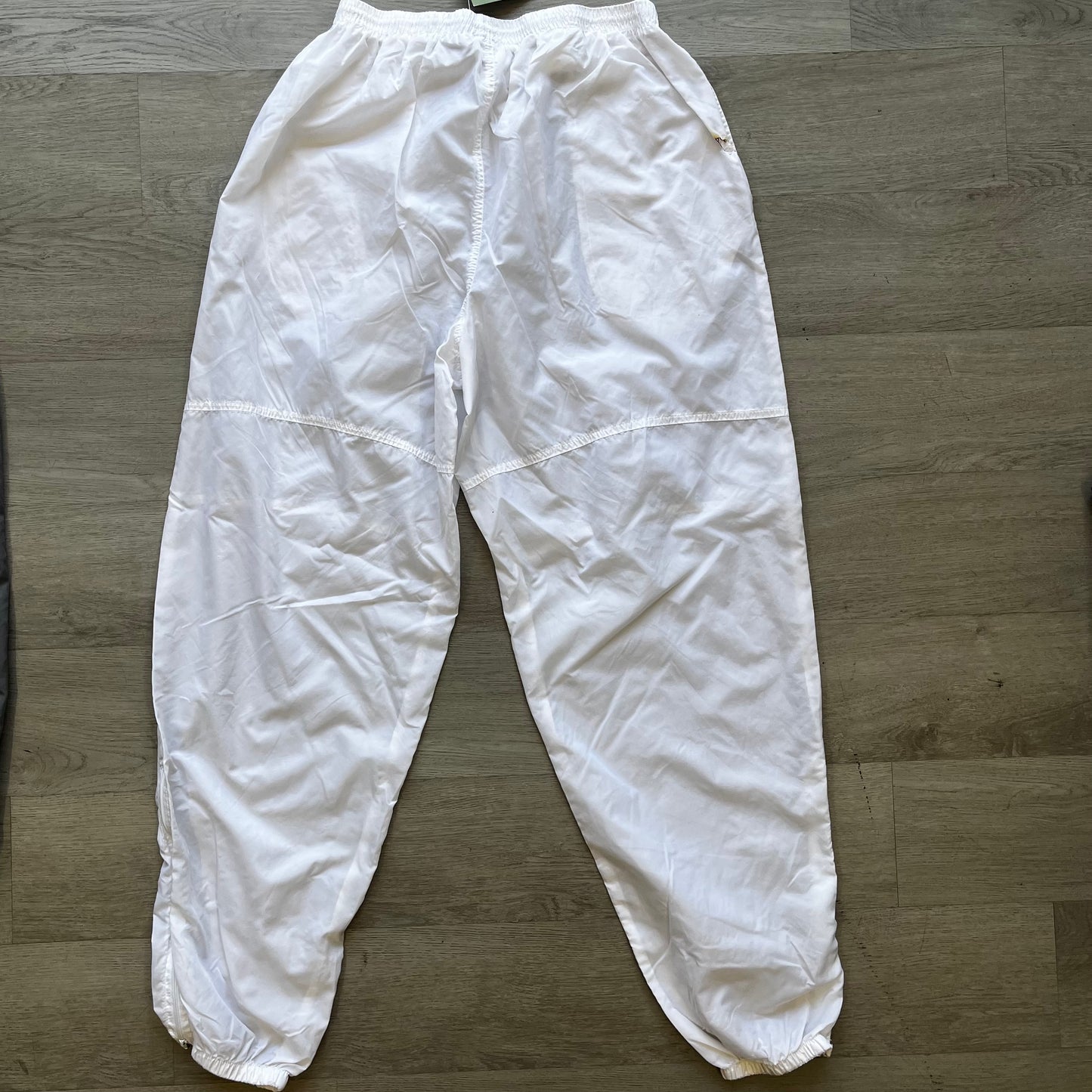 Vintage Nike White Windbreaker Pants