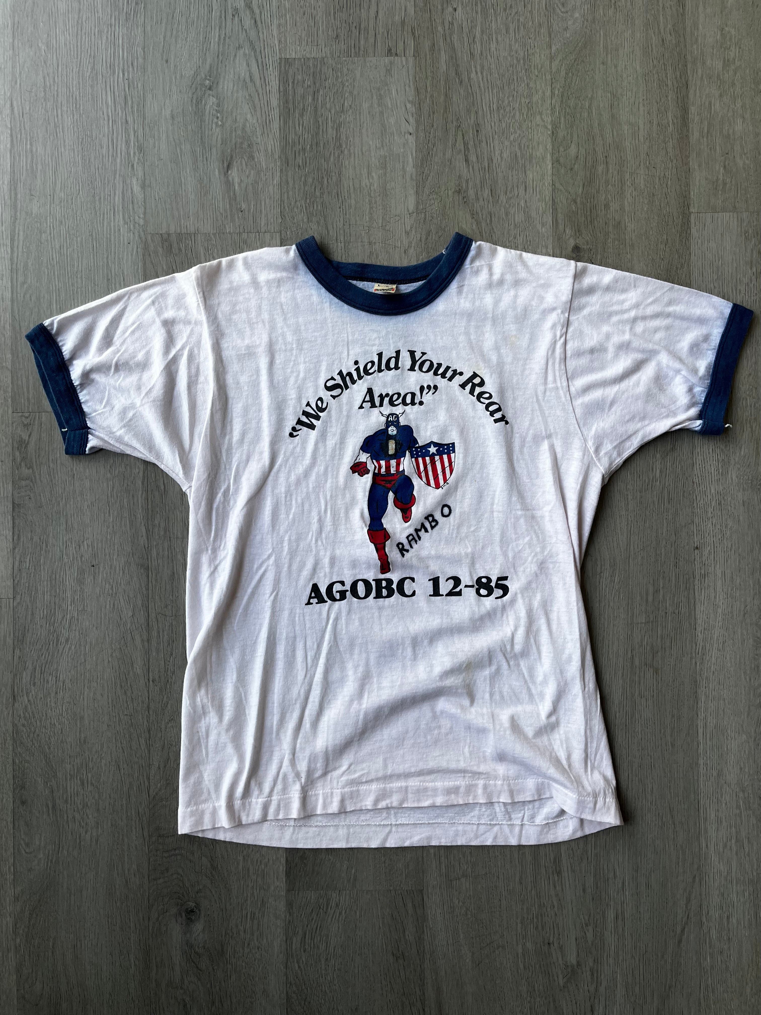 Vintage Military Parody Ringer Tee