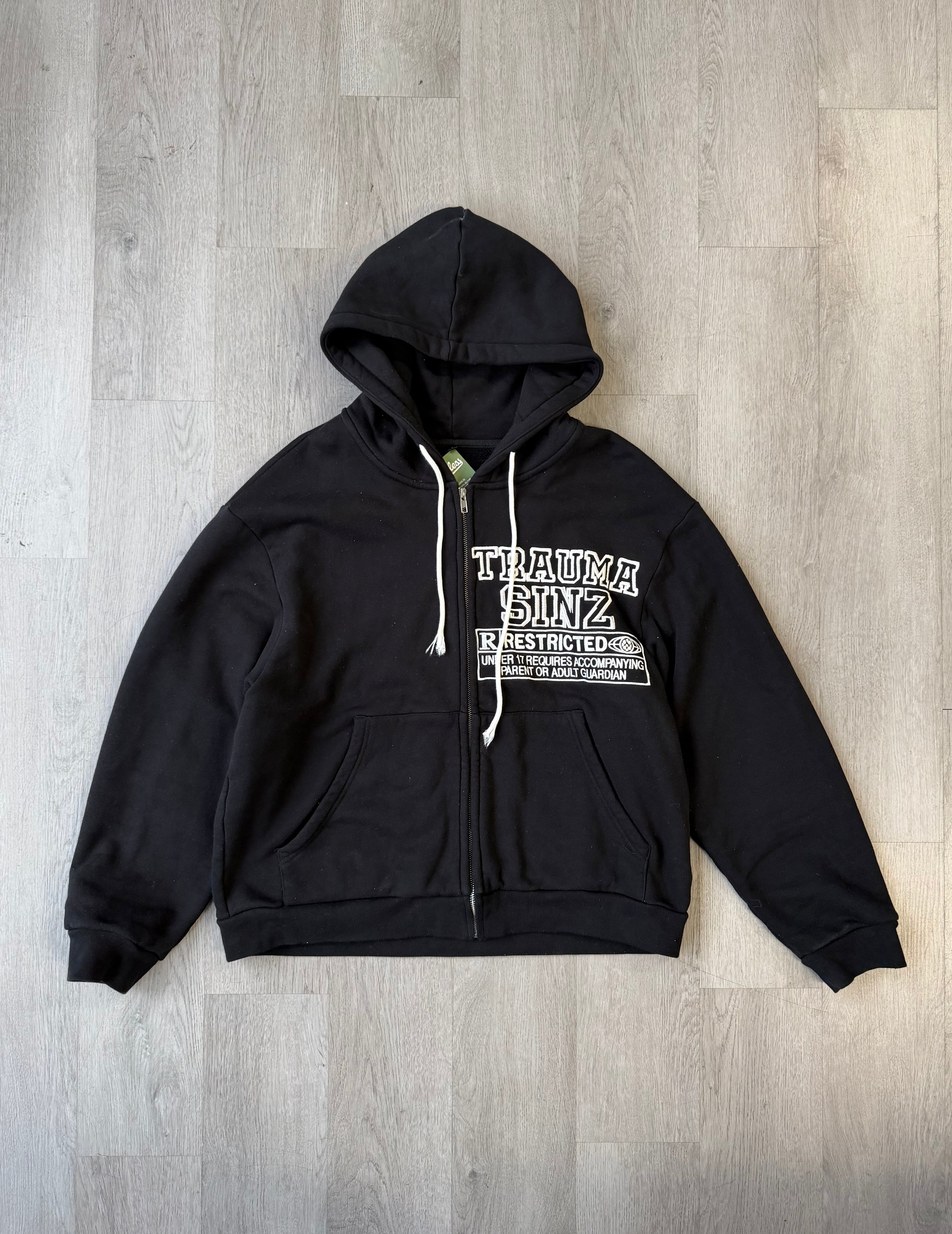 Restricted Skull Zip Hoodie