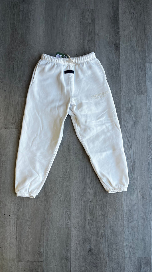 Youth Fear of God Essentials Cloud White Sweatpants