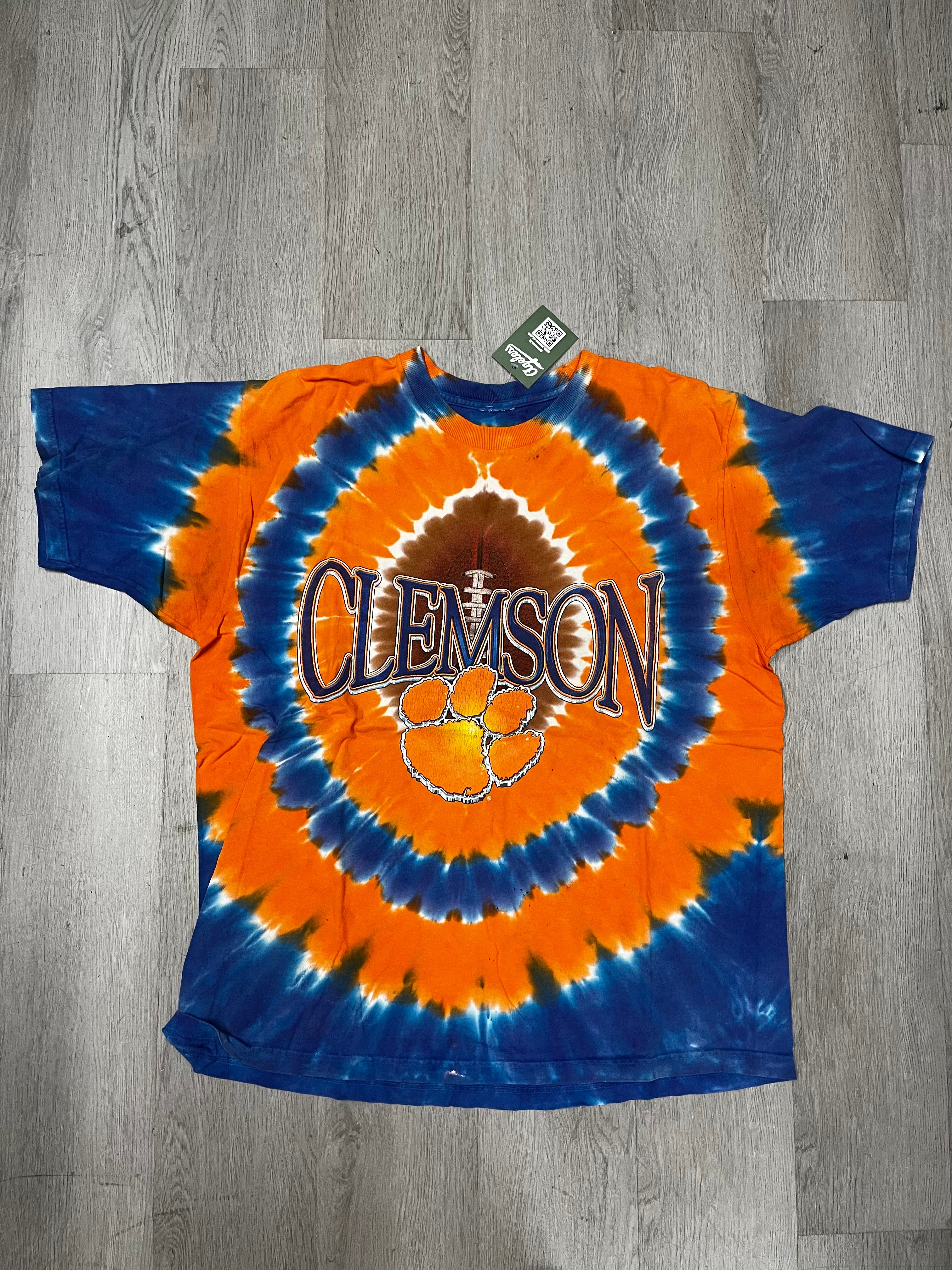 Vintage Clemson University Tie Dye Tee