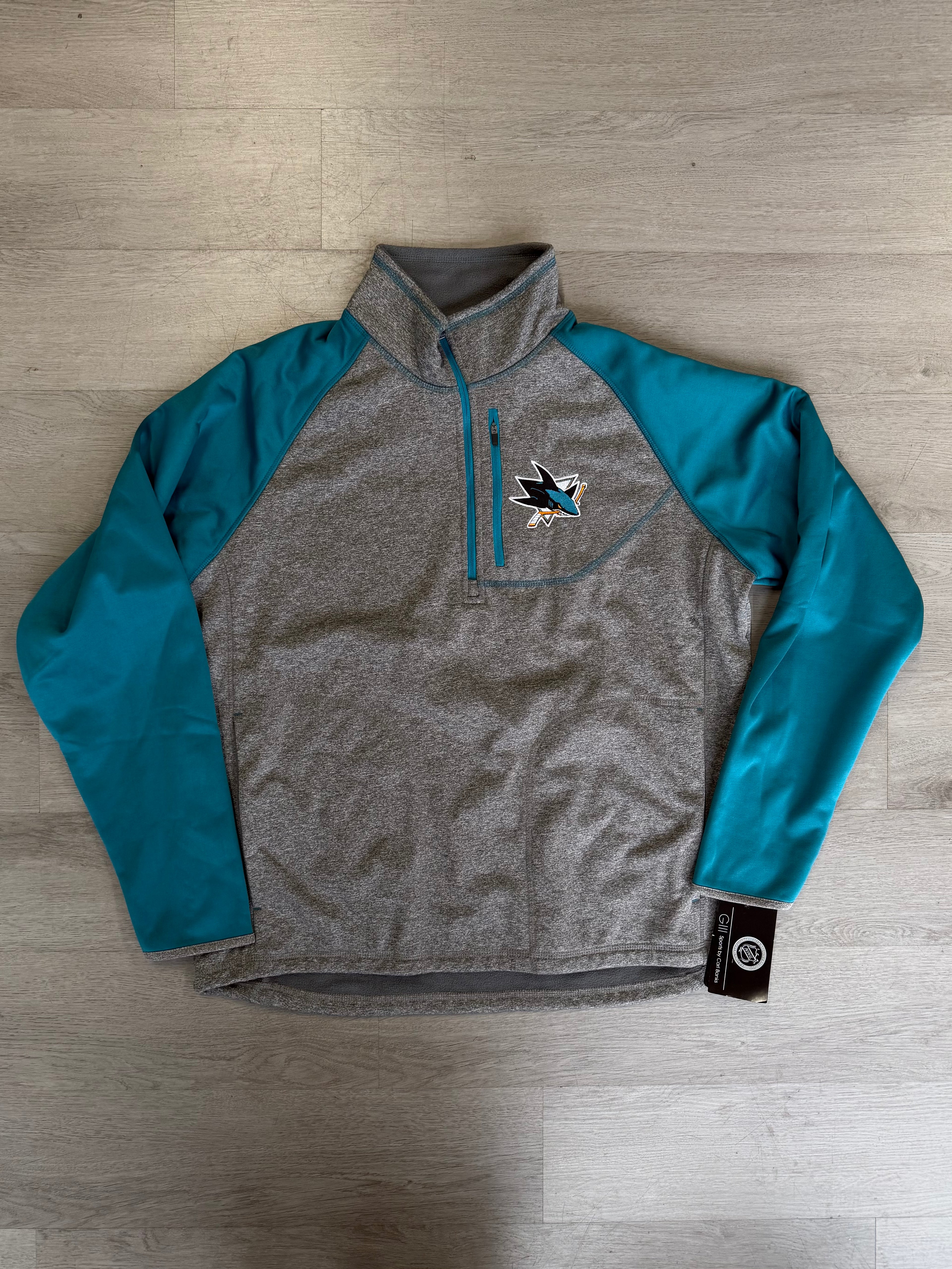 San Jose Sharks Quarter Zip Sweatshirt