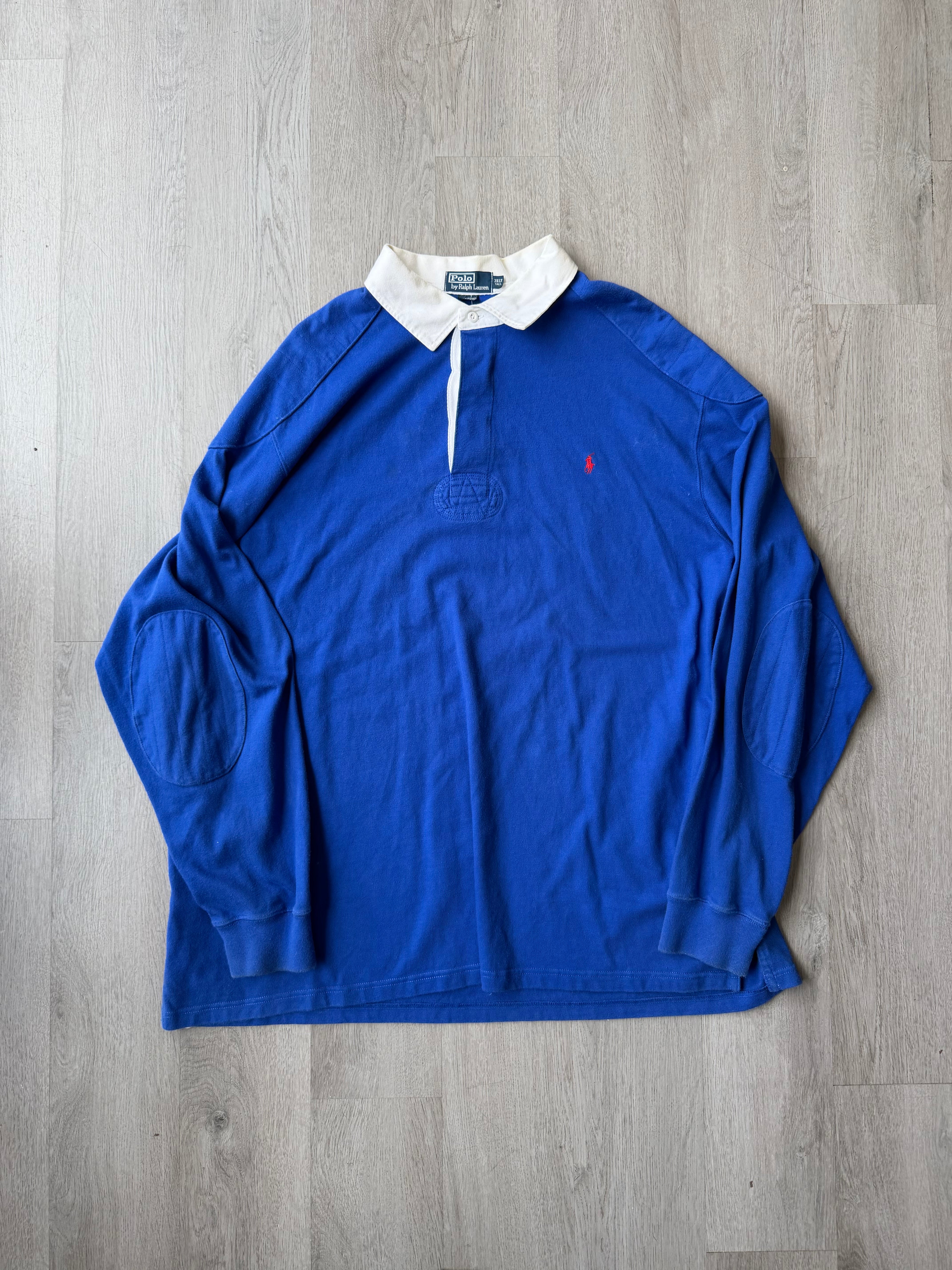 Vintage Polo Ralph Lauren Blue Rugby Shirt