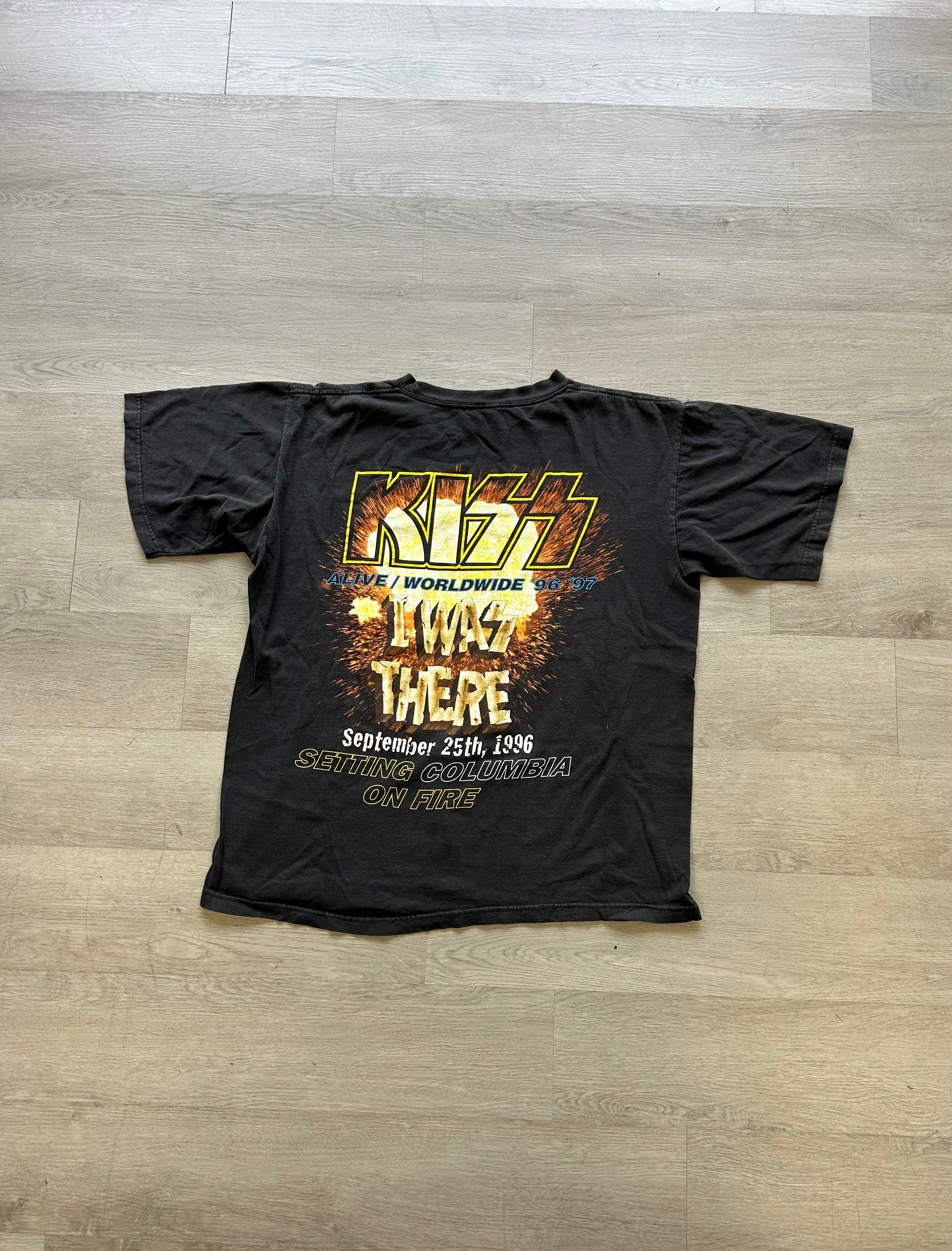 Vintage Kiss Alive/Worldwide I Was There Columbia SC Tee
