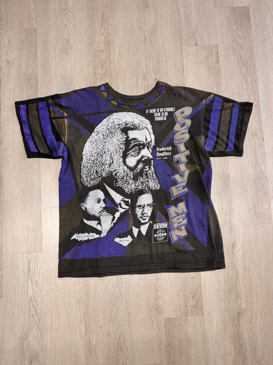 Vintage Kacy World Colors Positive Men Black History Tee