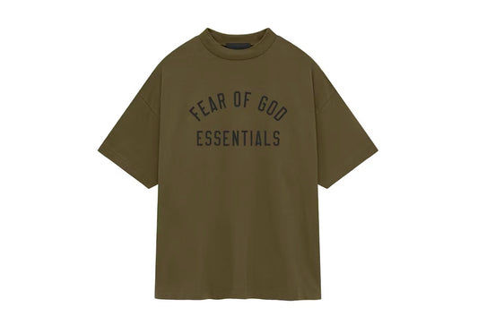 Fear of God Essentials Jersey
Crewneck Olive Tee