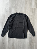 Essentials Fear Of God Long Sleeve Black Mock Neck Tee