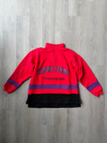 Homme Femme Quarter Zip Red Sweatshirt