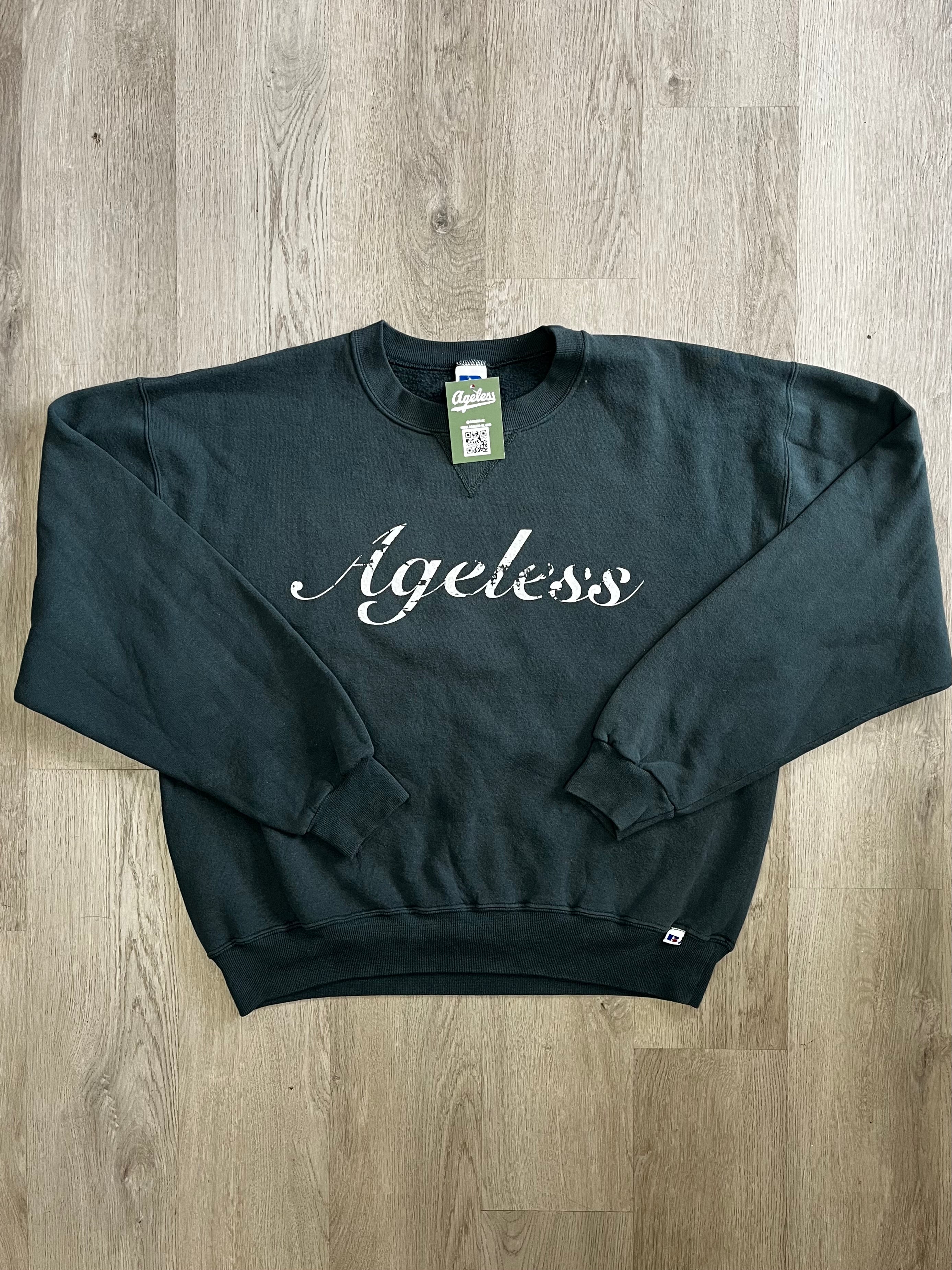 Vintage Russell Ageless Green Script Sweatshirt