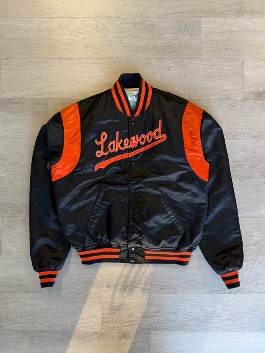 Vintage Lakewood Satin Bomber Jacket