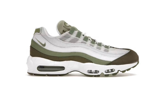 Nike Air Max 95 White Medium Olive Oil Green