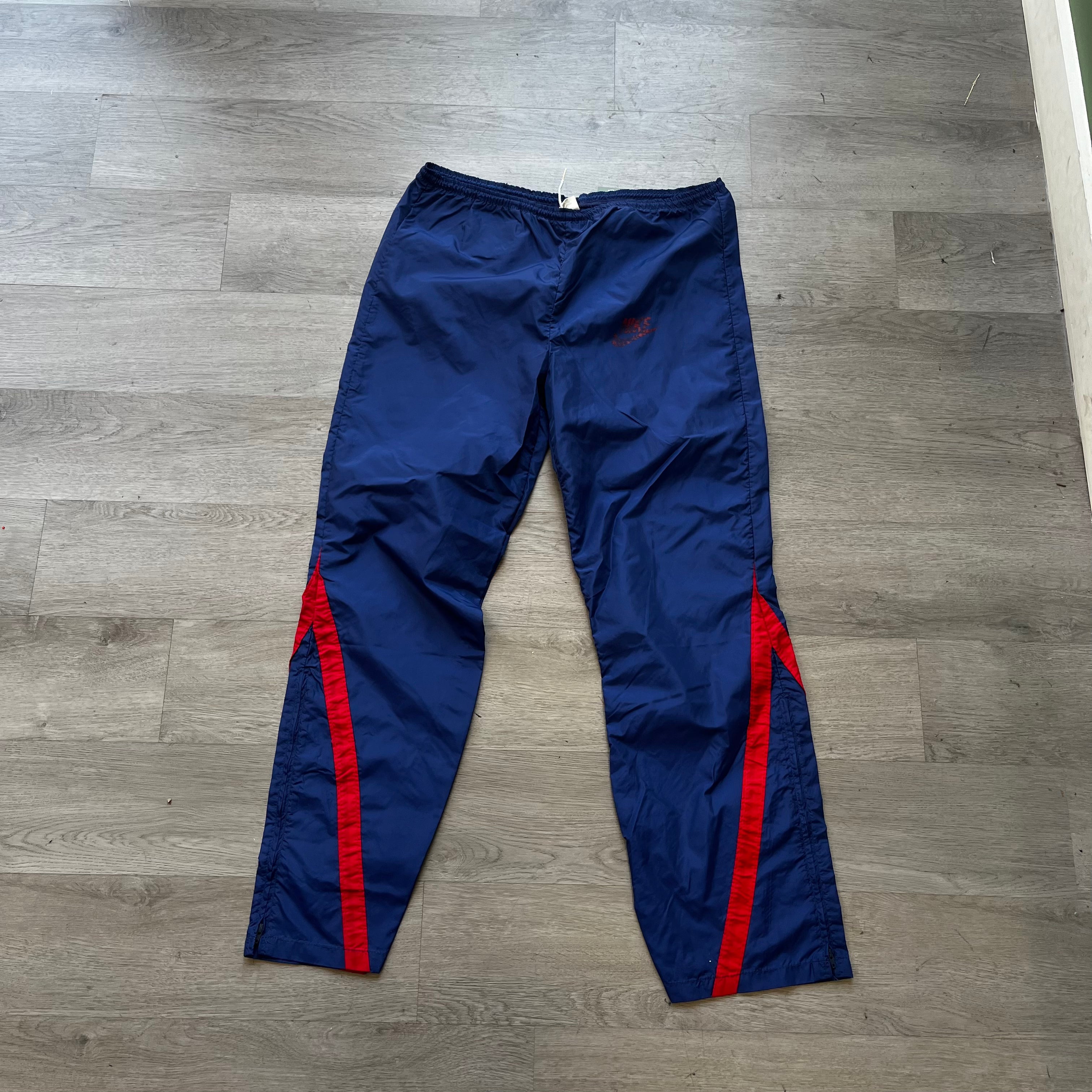 Vintage Nike Blue/Red Windbreaker Pants