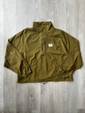 Staple Green Quarter Zip Nylon Jacket