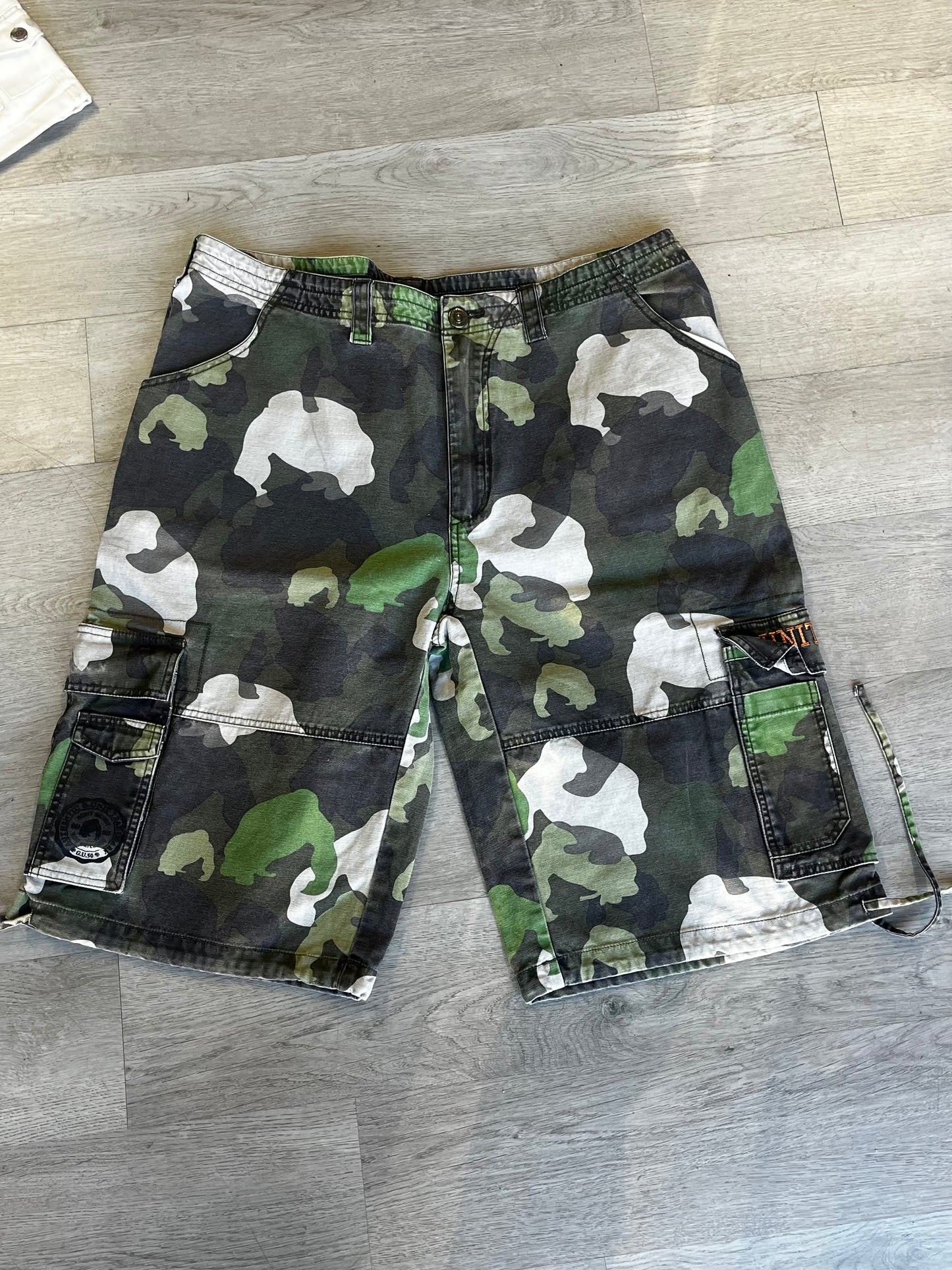 Y2K Camouflage Cargo Shorts