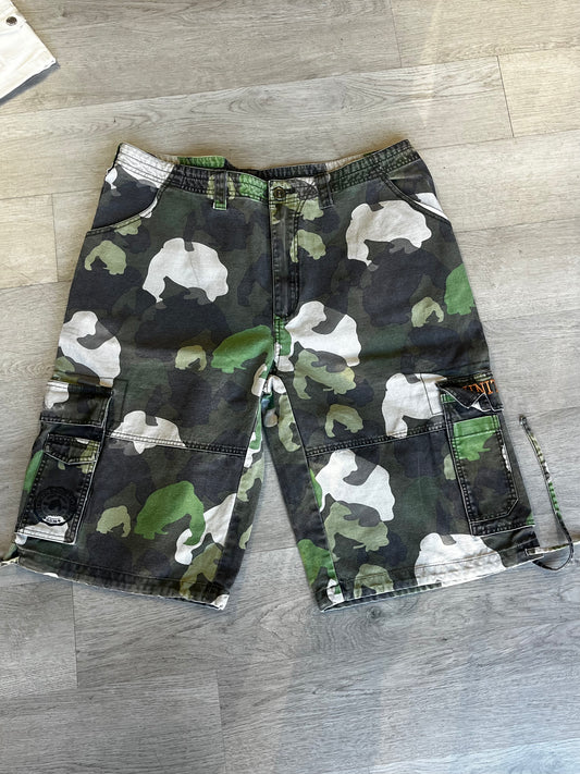 Y2K Camouflage Cargo Shorts