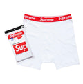 White Supreme Hanes Boxer Briefs (4 Pack)