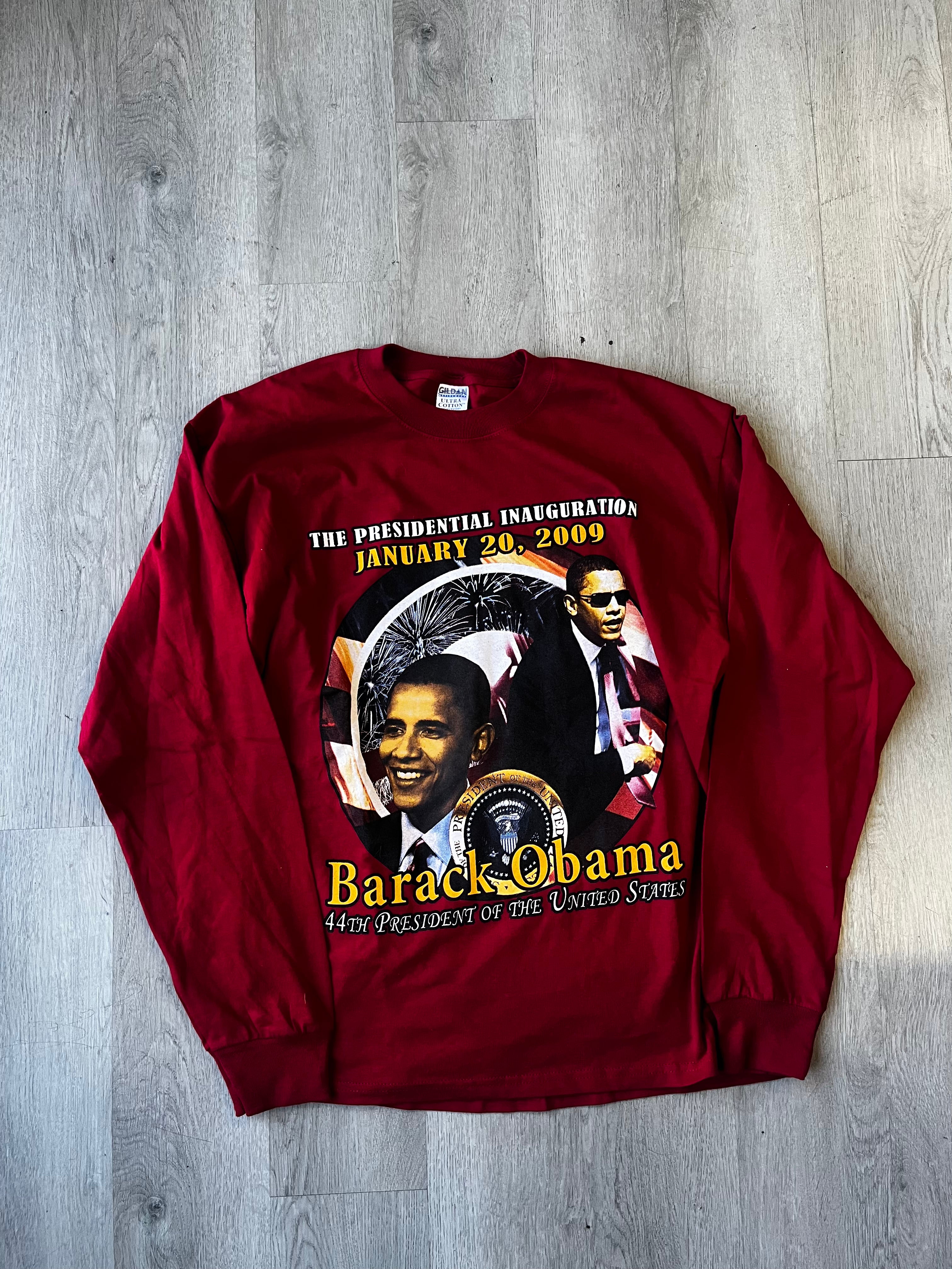 Dark Red The Presidential Inauguration January 20, 2009 Barack Obama Longsleeve Tee