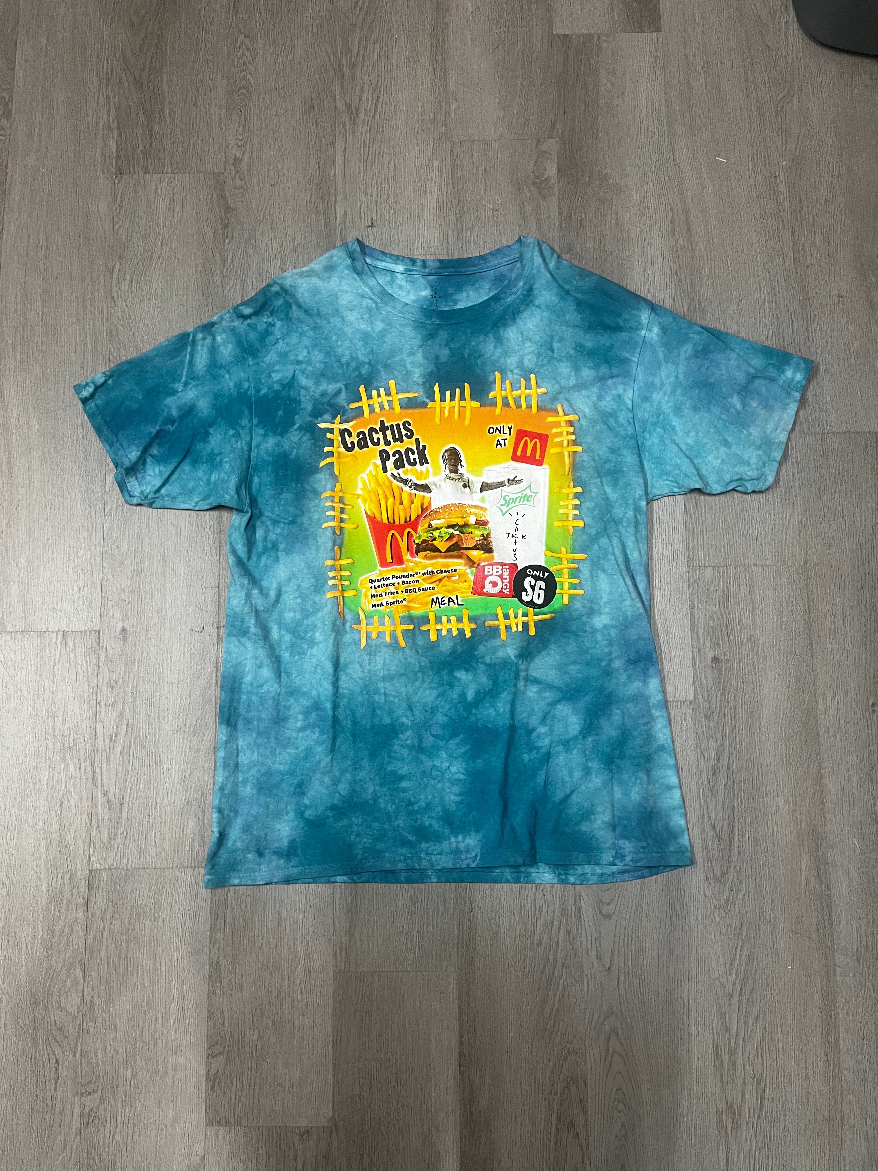 Pre-Owned Teal Travis Scott X McDonald’s Tee