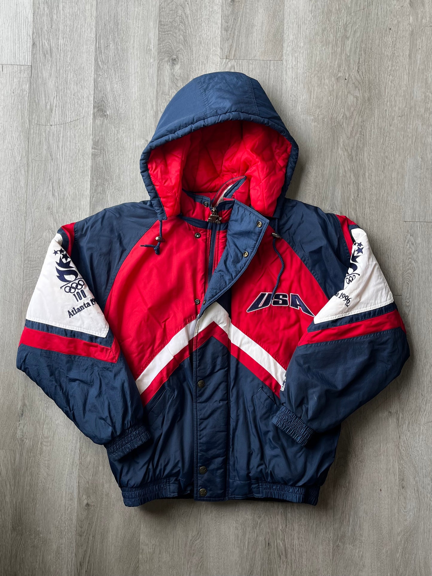 Vintage 1996 Atlanta Olympics Team USA Starter puffer jacket
