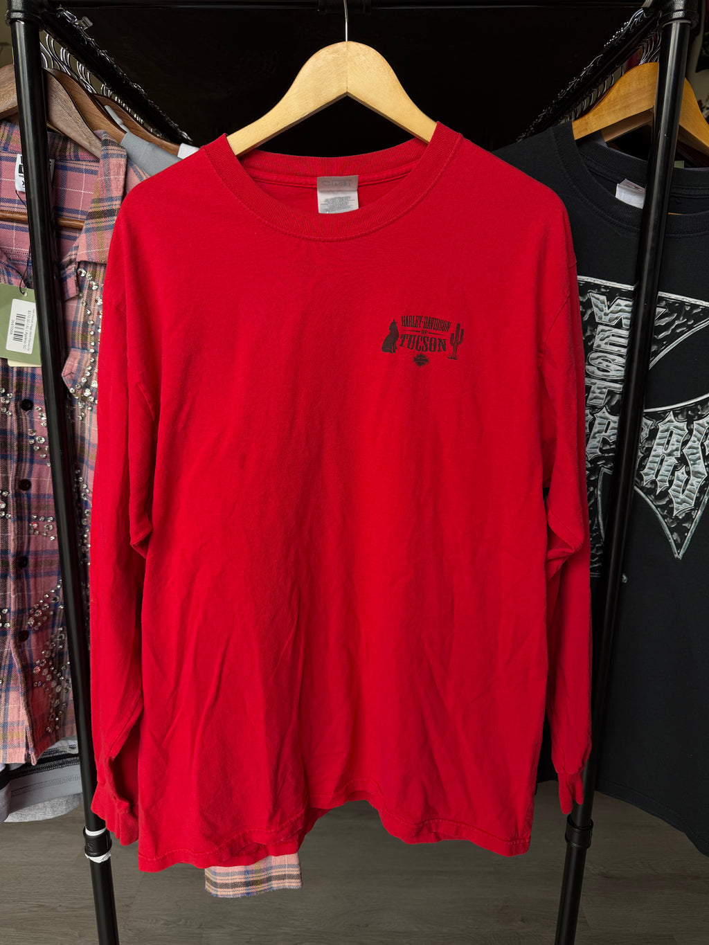 Harley Davidson Tucson Red Long Sleeve Tee