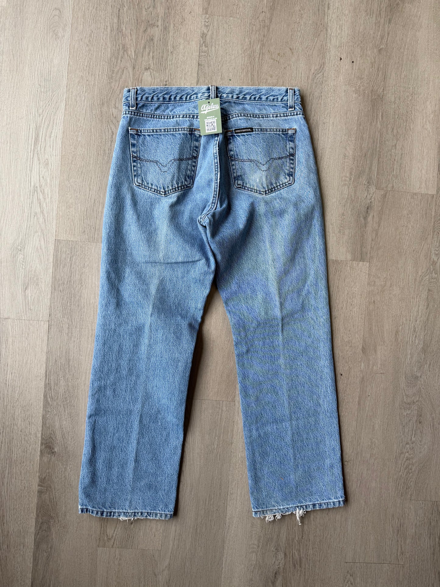 Harley Davidson Distressed Ankle Jeans