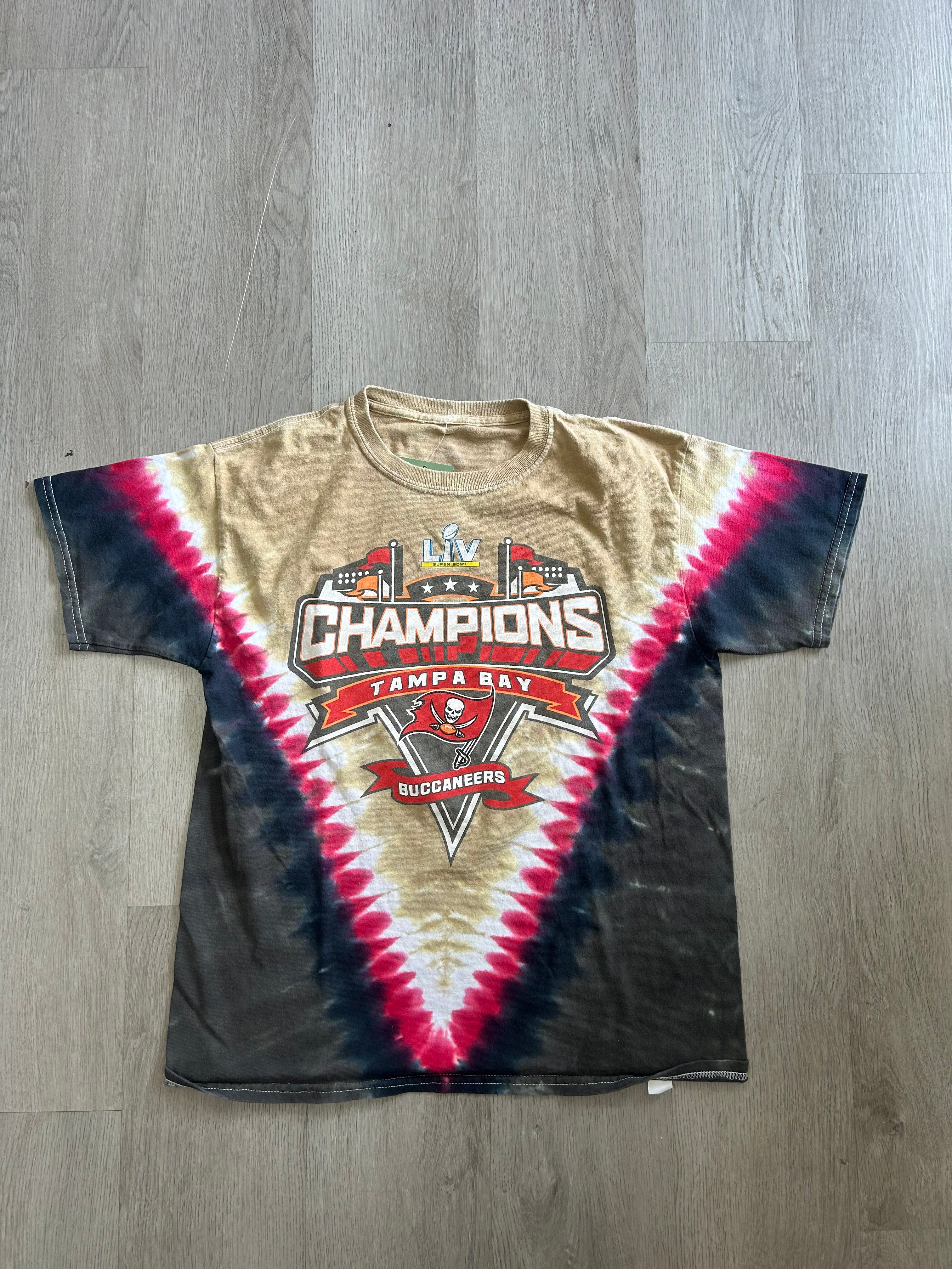 Vintage Youth NFL Tampa Bay Buccaneers Super Bowl Champions Tie Dye Tee