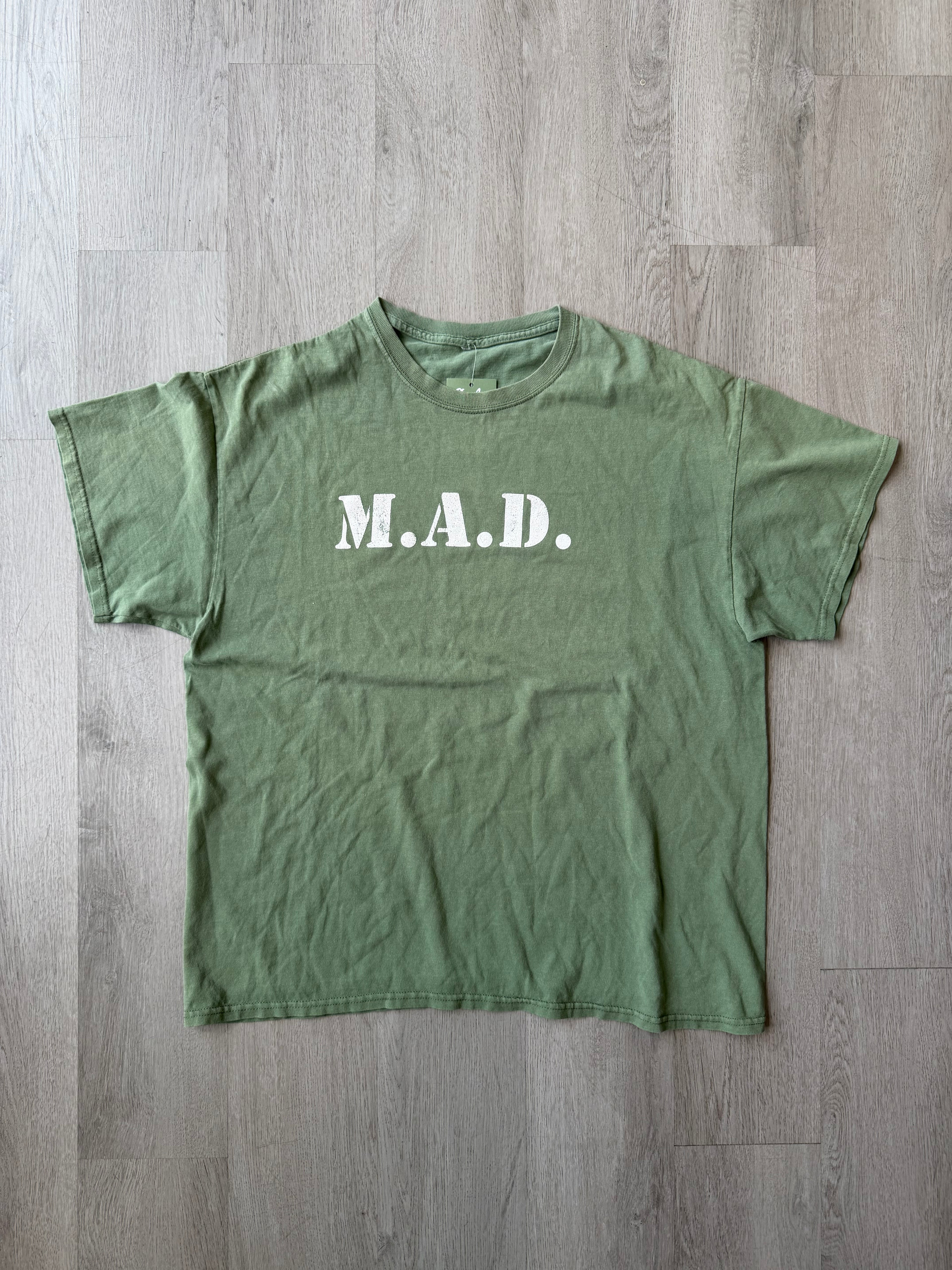 Vintage M.A.D. Green Tee