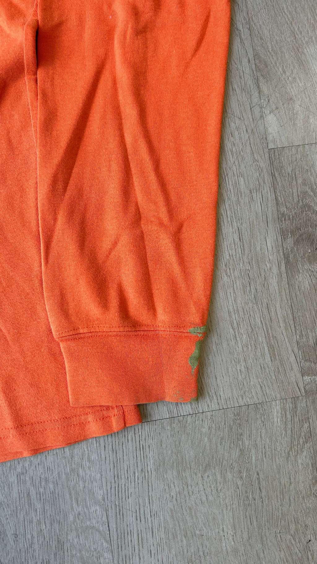Vintage Orange Ralph Lauren Polo Sport Long Sleeve Mock Neck Shirt