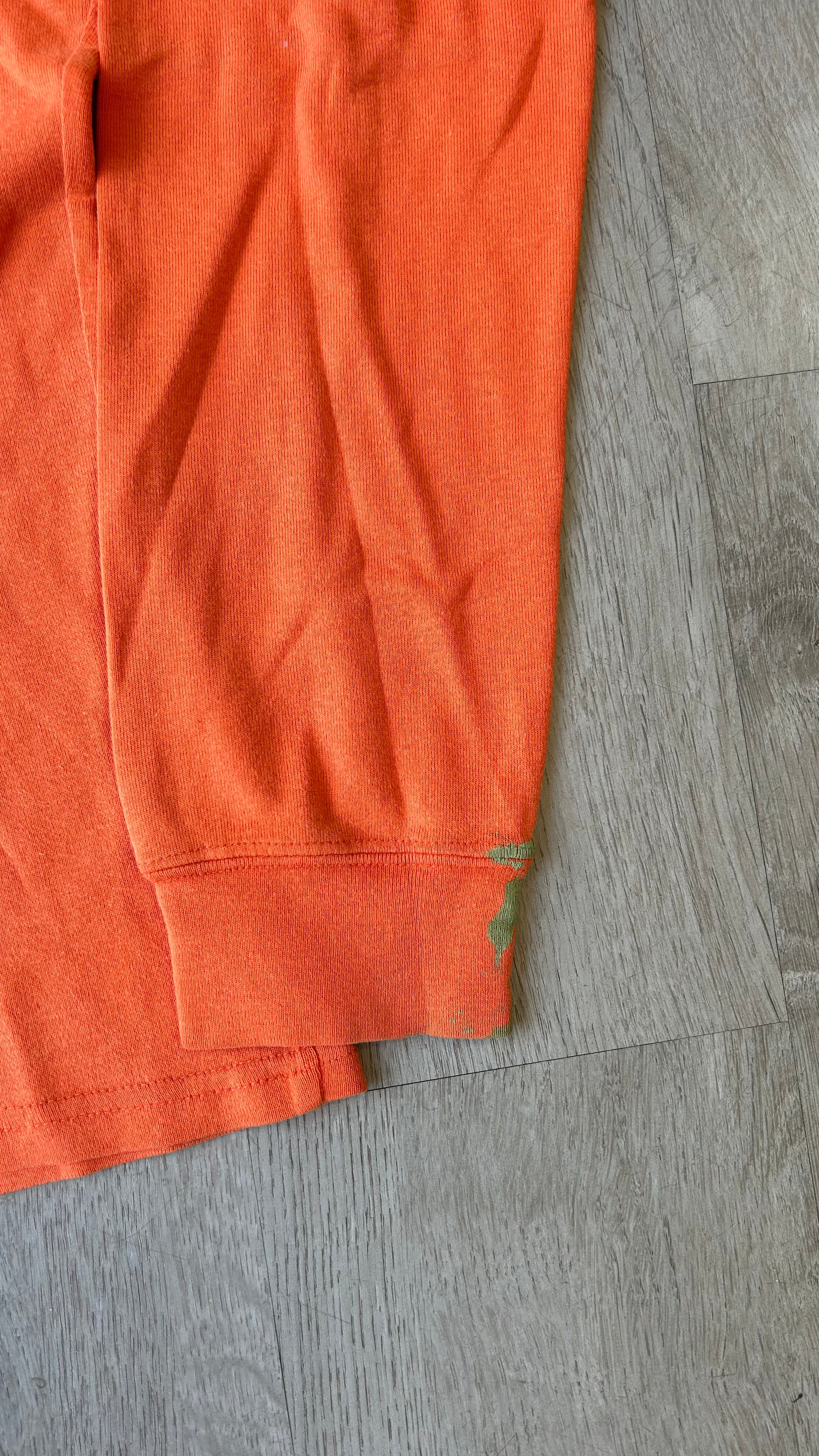 Vintage Orange Ralph Lauren Polo Sport Long Sleeve Mock Neck Shirt