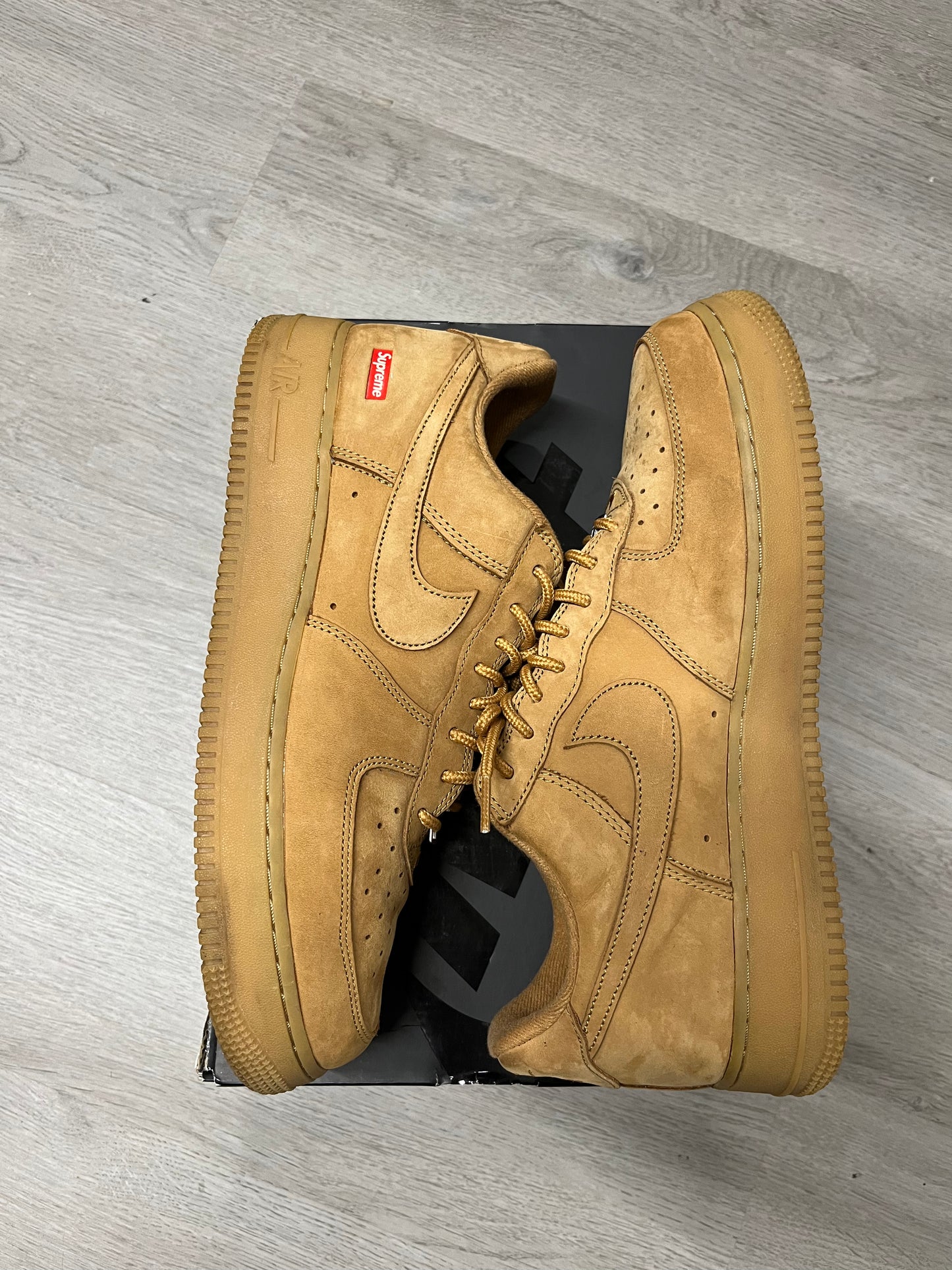 Pre-Owned Nike Air Force 1 Low Supreme Wheat