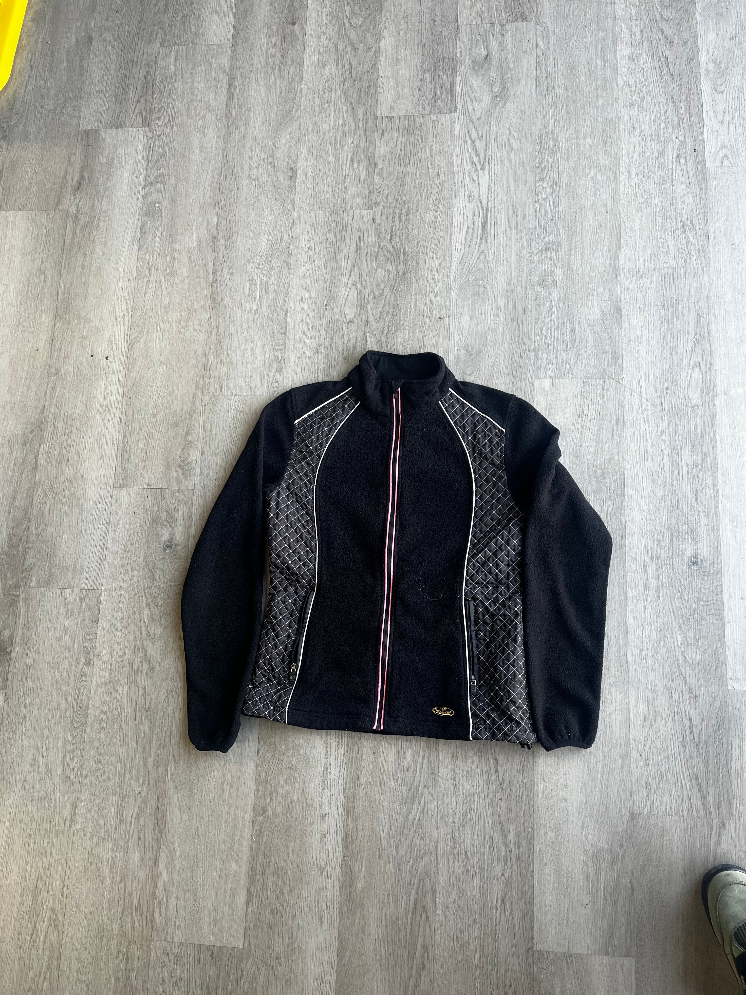 Harley-Davidson Women's Full-Zip Black Fleece Jacket