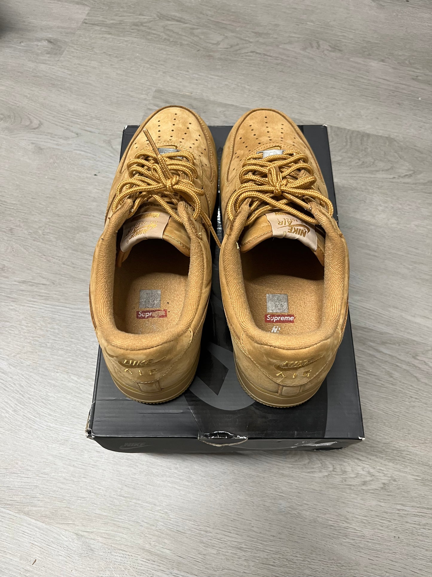 Pre-Owned Nike Air Force 1 Low Supreme Wheat