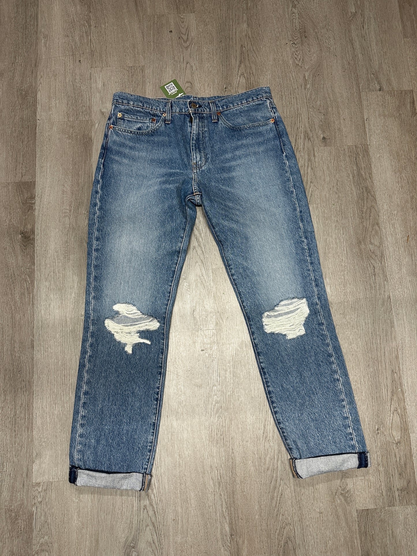 Distressed Levi 511 Jeans